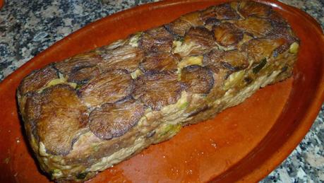 Pastel de carne con gírgolas