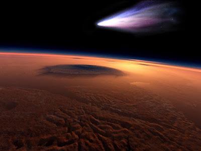 El cometa Siding Spring cambia la atmósfera de Marte para siempre. El cometa Siding Spring cambia la atmósfera de Marte para siempre.