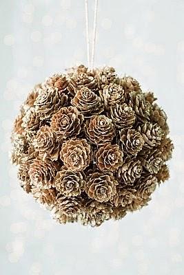 Xmas: Utiliza piñas como adornos navideños low cost. Xmas: Utiliza piñas como adornos navideños low cost.