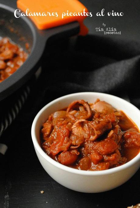 Calamares picantes al vino para #DesafíoBRA Calamares picantes al vino para #DesafíoBRA