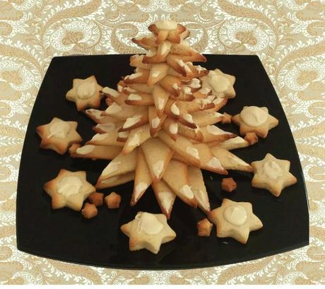 Árbol de navidad de galletas de mantequilla Árbol de navidad de galletas de mantequilla