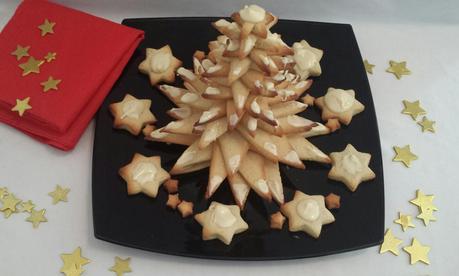 Árbol de navidad de galletas de mantequilla Árbol de navidad de galletas de mantequilla