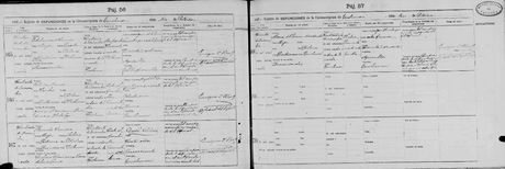 Matrimonios Civiles de 1888, Circunscripción Quilimarí, de Petorca, Chile Matrimonios Civiles de 1888, Circunscripción Quilimarí, de Petorca, Chile