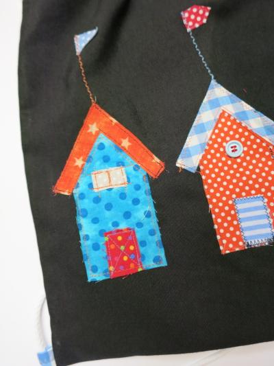 Mochila de tela negra Mochila de tela negra
