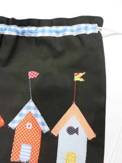 Mochila de tela negra Mochila de tela negra