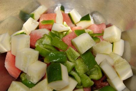 Ensalada con sandía paso 2 Ensalada con sandía paso 2