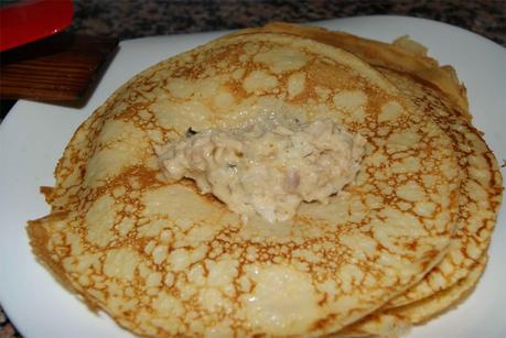 Crepes con atún paso 4 Crepes con atún paso 4
