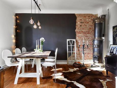Inspiración deco: estilo nórdico en madera y negro paperblog Comedor inspiraciones De Madera