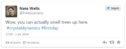 Nate Wells se une al equipo de Crystal Dynamics NW