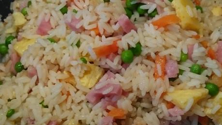 Arroz tres delicias al curry Arroz tres delicias al curry