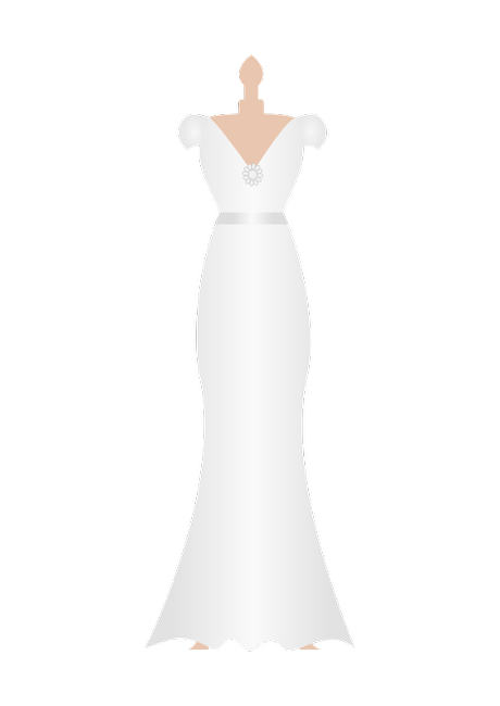 Ilustración de un vestido de novia ilustracion de un vestido de novia