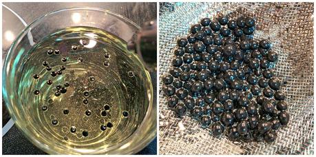 Crema de marisco Aneto con colas de cigala y caviar bicolor Crema de marisco Aneto con colas de cigala y caviar bicolor