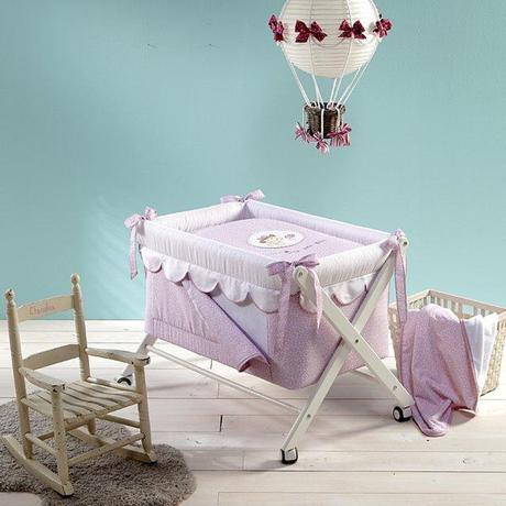 Colección Valentina para la cuna de tu bebé Minicuna tijera colección Valentina Bolin Bolon Artemur