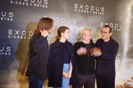 Photocall de Exodus en Madrid con Christian Bale,Ridley Scott,María Valverde y Alberto Iglesias