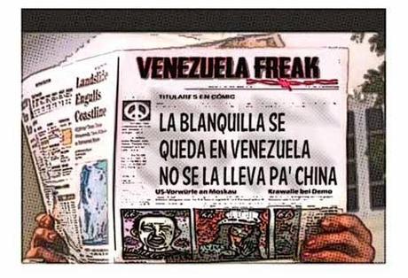 front page versión cómic - isla La Blanquilla Venezuela