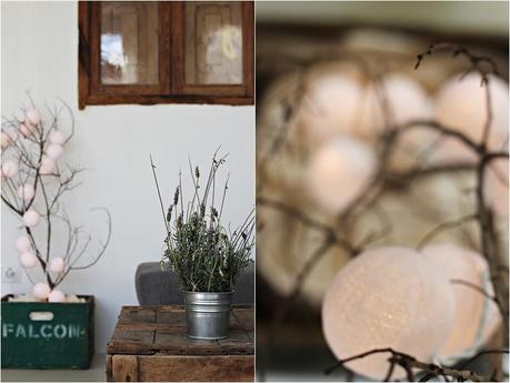 Cómo hacer un árbol de Navidad con ramas Árbol navidad DIY collage 3