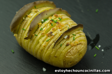 Rreceta de patatas hasselback Rreceta de patatas hasselback