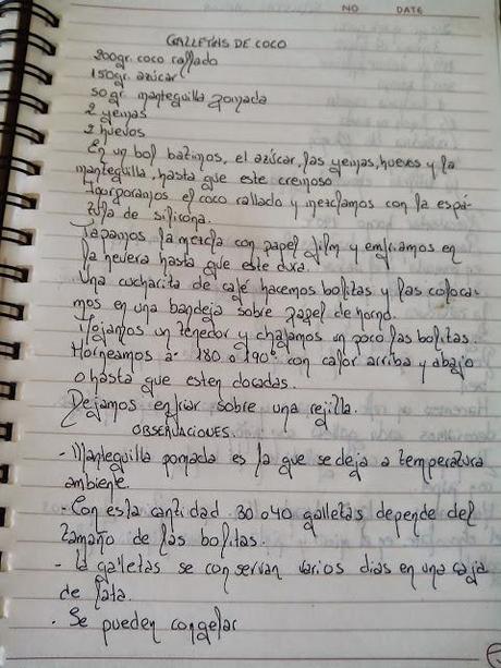 Galletas de Coco Galletas de Coco