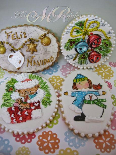 GALLETAS DE NAVIDAD PINTADAS Y CON RELIEVES GALLETAS DE NAVIDAD PINTADAS Y CON RELIEVES