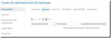 Crear grupo de distribución en Exchange 2013 Crear grupo de distribución en Exchange 2013