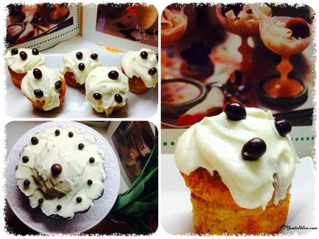 Bizcochitos de calabaza con crema de queso y conguitos Bizcochos de calabaza con crema de queso y conguitos collage_Fotor