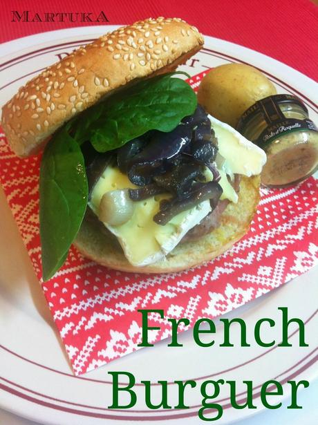 Hamburguesa Francesa (Con Cebolla, Brie Y Mostaza) Hamburguesa Francesa (Con Cebolla, Brie Y Mostaza)