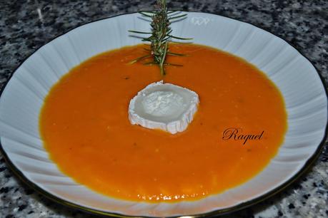 Crema de calabaza al Romero y Queso de Cabra Crema de calabaza al Romero y Queso de Cabra