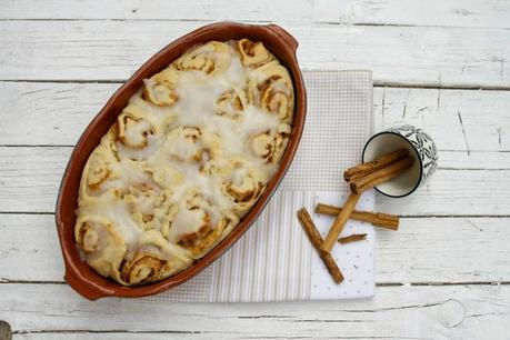Receta navideña de Rollos de canela Receta navideña de Rollos de canela
