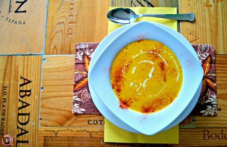 Crema de calabaza asada Crema de calabaza