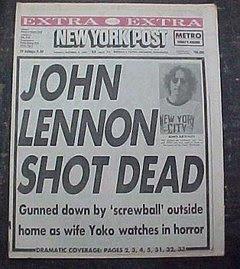 Hoy se cumplen 34 años del asesinato de John Lennon Hoy se cumplen 34 años del asesinato de John Lennon