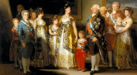 Retrato  familiar de los Reyes de España, por Antonio López.