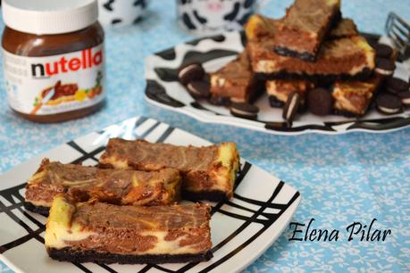 Barritas de cheesecake de Nutella