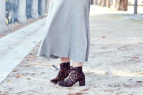 leopard ankle boots zara outfit