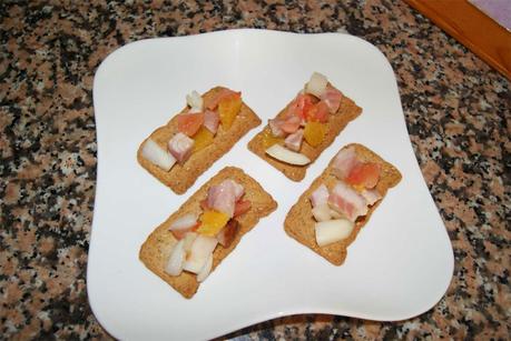 Canapes de anguila Canapes de anguila