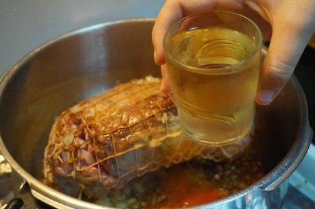 Redondo de ternera con setas Redondo de ternera con setas