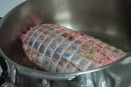 Redondo de ternera con setas Redondo de ternera con setas