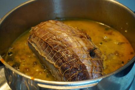 Redondo de ternera con setas Redondo de ternera con setas