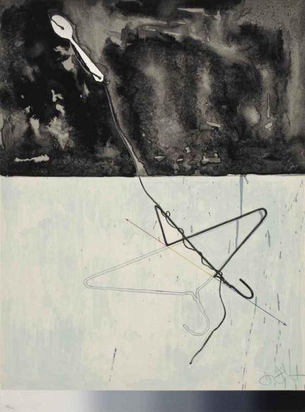 Jasper Johns Coat hanger and Spoon