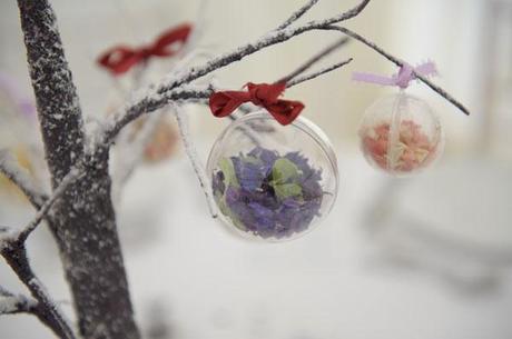 Operación “decoración bodas” vs “decoración navideña” Detalle de decoración navideña, también exquisito