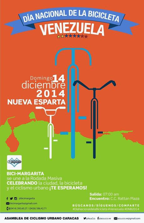 Bicimargarita convoca a celebrar este domingo el Día Nacional de la Bicicleta