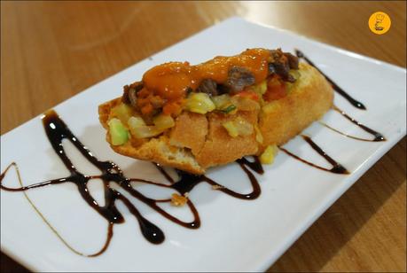 La Jamboteca: Tosta de carne argentina al estilo azteca La Jamboteca: Tosta de carne argentina al estilo azteca