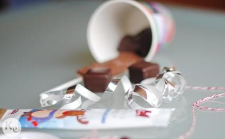 DIY #172. Un trocito de Navidad/ A piece of Christmas Chocolate Christmas favors