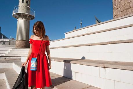 Vestido rojo Asos Elle et ses rêves Vestit vermell Asos Elle et ses rêves
