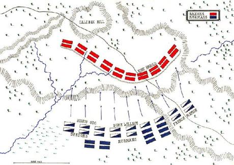 mapa batalla de hastings