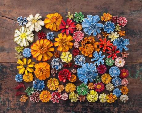 Miércoles de inspiración ⥠piñas pintadas paperblog