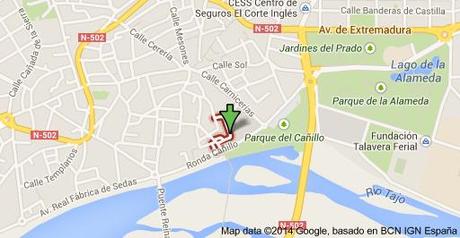 Map of Calle Huerto de San Agustín, 45600 Talavera, Toledo