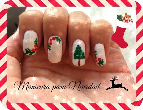 Manicura para Navidad Manicura para Navidad