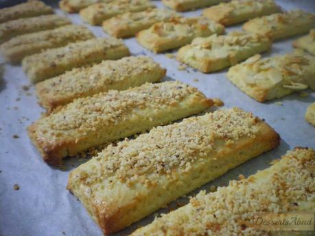 Mandelschnitten (horneadas) Mandelschnitten (horneadas)