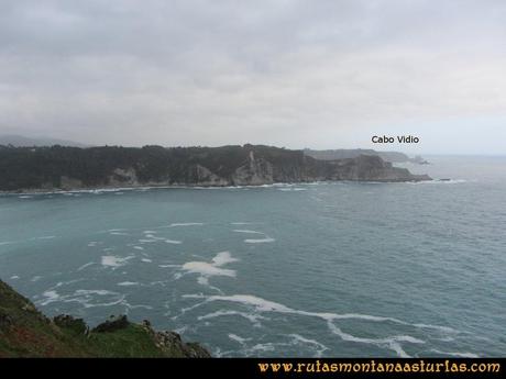 Ruta Artedo, Lamuño, Valsera: Cabo Vidio desde Cabo Lamuño