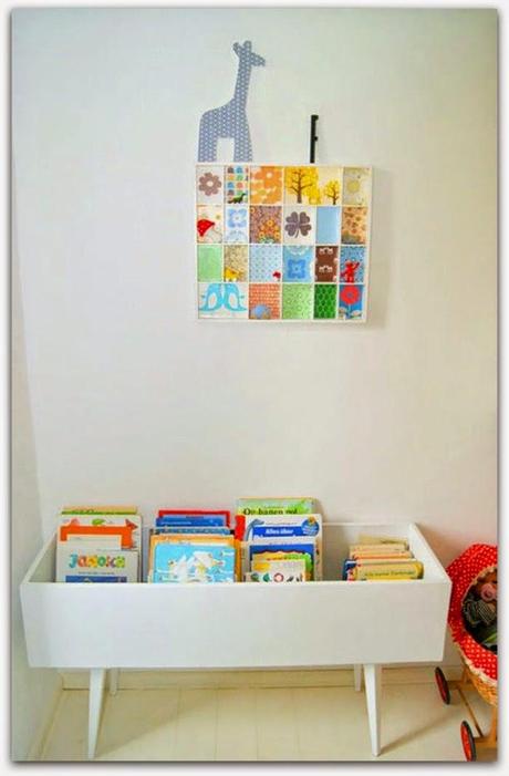 Ideas para guardar los libros de los niños reciclando objetos